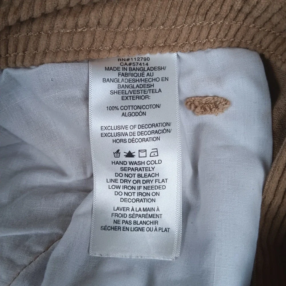 True Religion Cargo Pant Vintage Corduroy Mens 30 Tan Straight‎ Leg Horseshoe